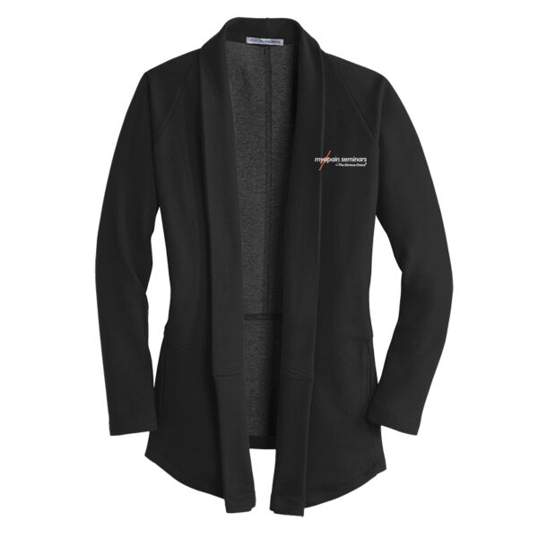 Myopain Seminars Embroidered - Ladies Interlock Cardigan Thumbnail