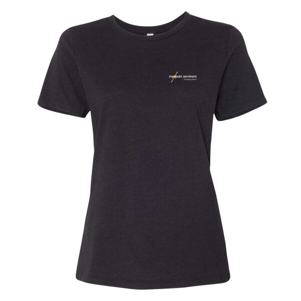 Myopain Seminars Printed - Women’s Relaxed Fit Heather CVC Tee Thumbnail